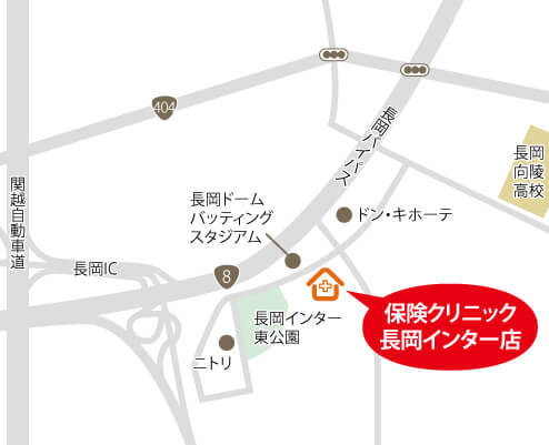 長岡インター店地図