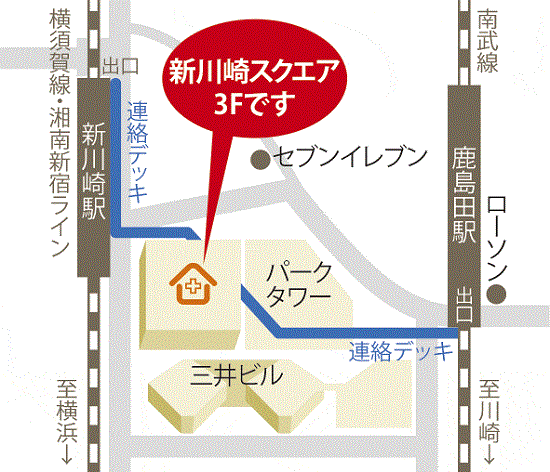 新川崎店地図