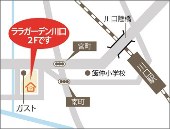 ララガーデン川口店地図