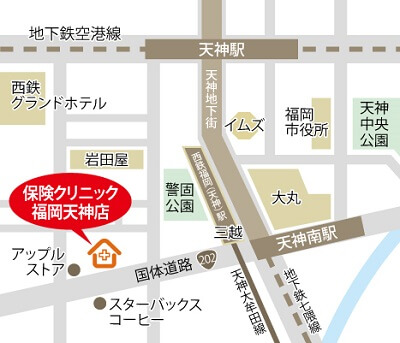 福岡天神店地図