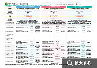 商品比較表の画像