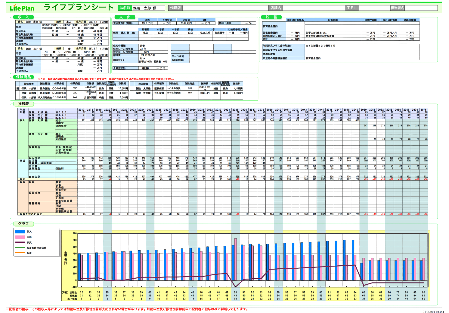 まるわかりシートの例