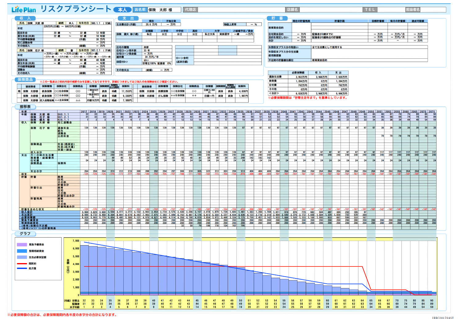 まるわかりシートの例